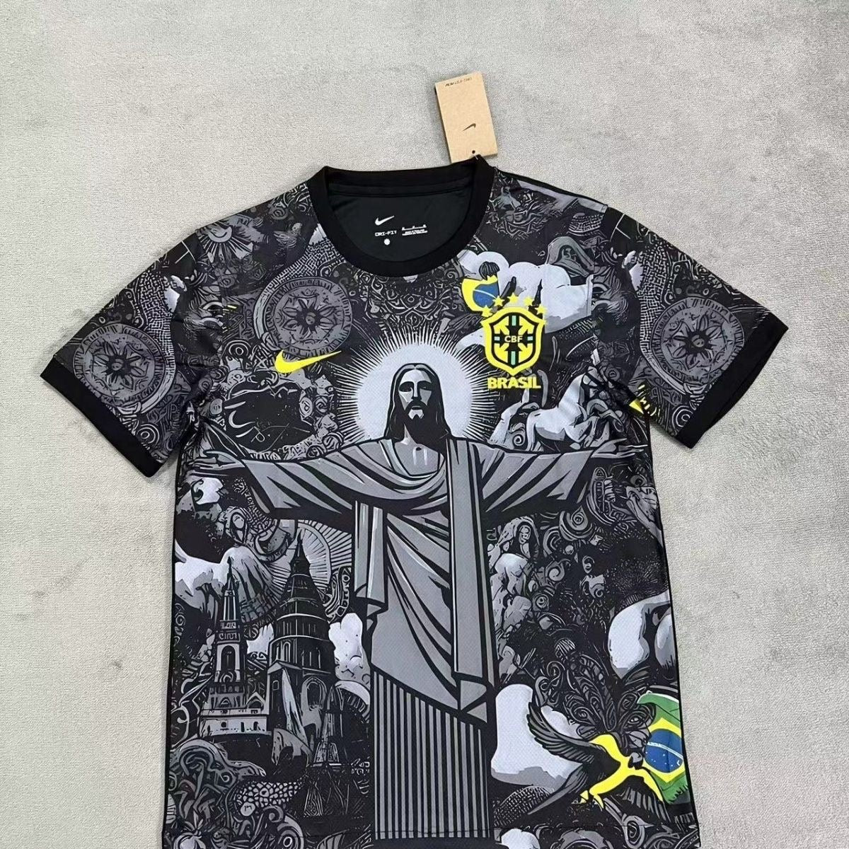 24-25 Brazil Christ the Redeemer version black jersey